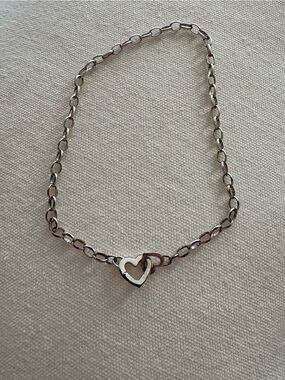 Gorjana Silver Heart Link Bracelet